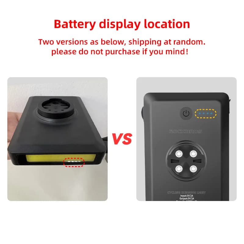 Передняя велосипедная фара 5000mAh с зарядкой от USB